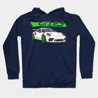 car gt3 rs 911 Green white Hoodie